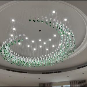Luxury Emerald Pebble Chandelier